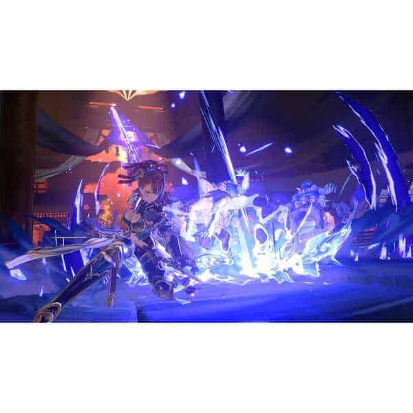 Epic fantasy battle scene featuring warriors wielding swords and casting spells in a vibrant, action.