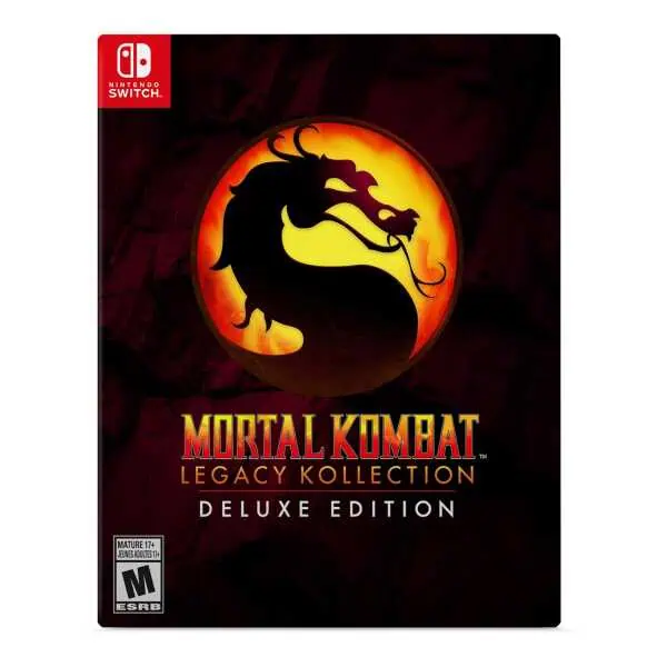 Mortal Kombat Legacy Kollection Deluxe Edition game cover for Nintendo Switch.