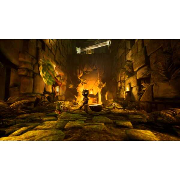 Chickenhare character in a treasure-filled ancient temple setting.