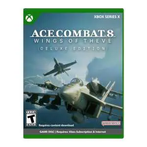 Ace Combat 8 game cover with fighter jets in flight for Xbox Series X.