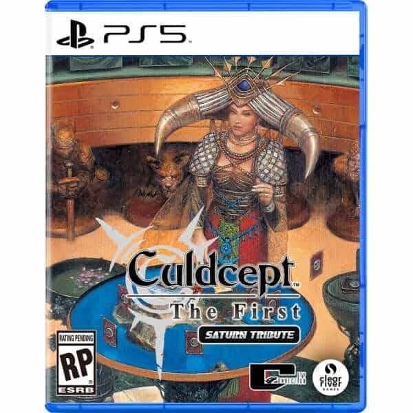 Culdcept The First Saturn Tribute game cover for PS5 with fantasy character and game title.