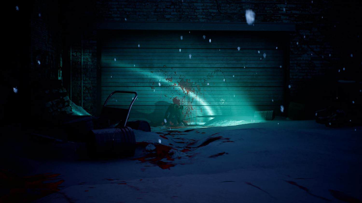 Dark urban alley with supernatural glow, from Vampire: The Masquerade - Bloodlines 2.