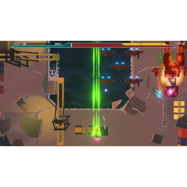 Classic arcade-style space shooter game with vibrant graphics and fast-paced action.