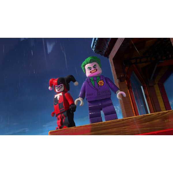 LEGO Batman and Harley Quinn figures from LEGO Batman set.