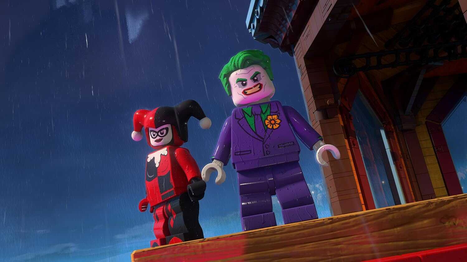 LEGO Batman and Harley Quinn figures from LEGO Batman set.