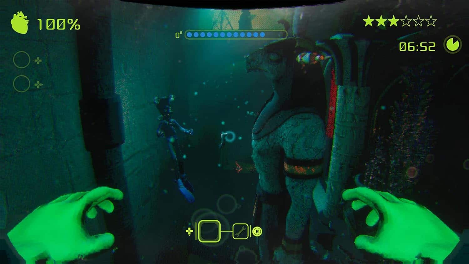 Underwater scene from Murky Divers: PharmaCorps Edition game by Gameware.