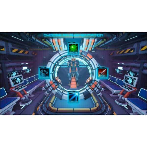 Futuristic spaceship control room with advanced technology and digital interfaces.