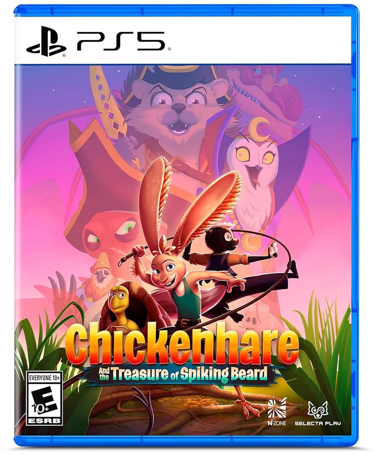 Gameware, Chickenhare game cover with characters and fantasy setting.