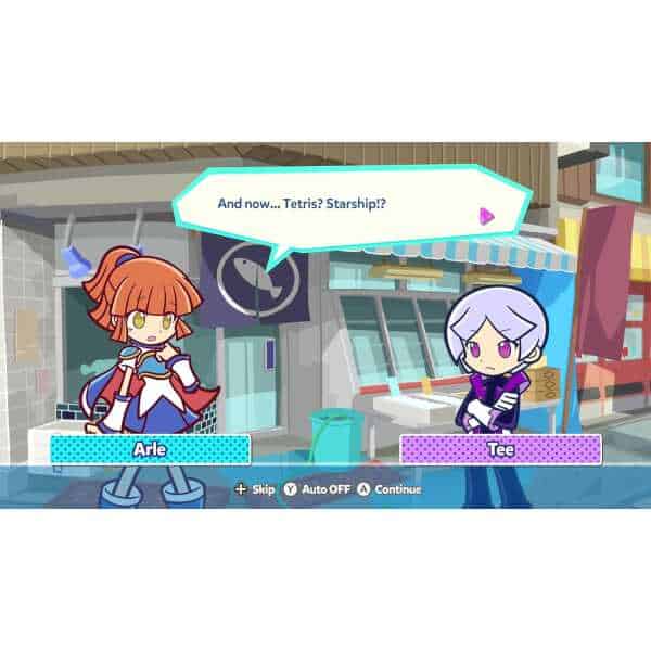 Colorful characters from Puyo Puyo Tetris 2S game in a vibrant scene.