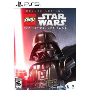 LEGO Star Wars: The Skywalker Saga PS5 game cover featuring Darth Vader and LEGO characters.