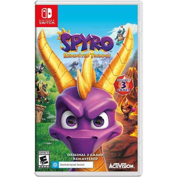 Spyro Reignited Trilogy cover featuring the iconic purple dragon in a vibrant fantasy setting.
