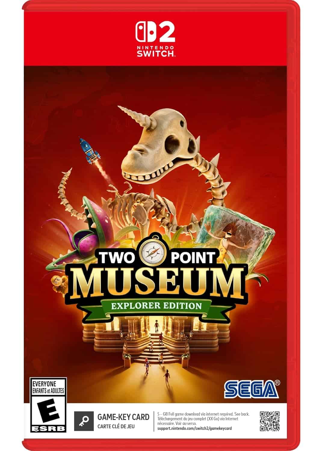 Explorer Edition game cover for Two Point Museum on Nintendo Switch.