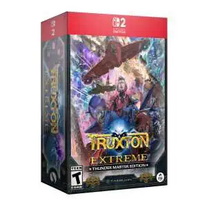 High-quality image of the Truxton Extreme Nintendo Switch game box art showcasing sci-fi and action.
