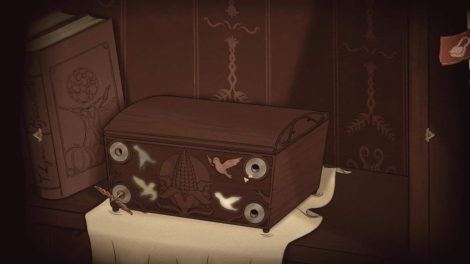 Display box for Gameware Tales From Candleforth game with vintage design.