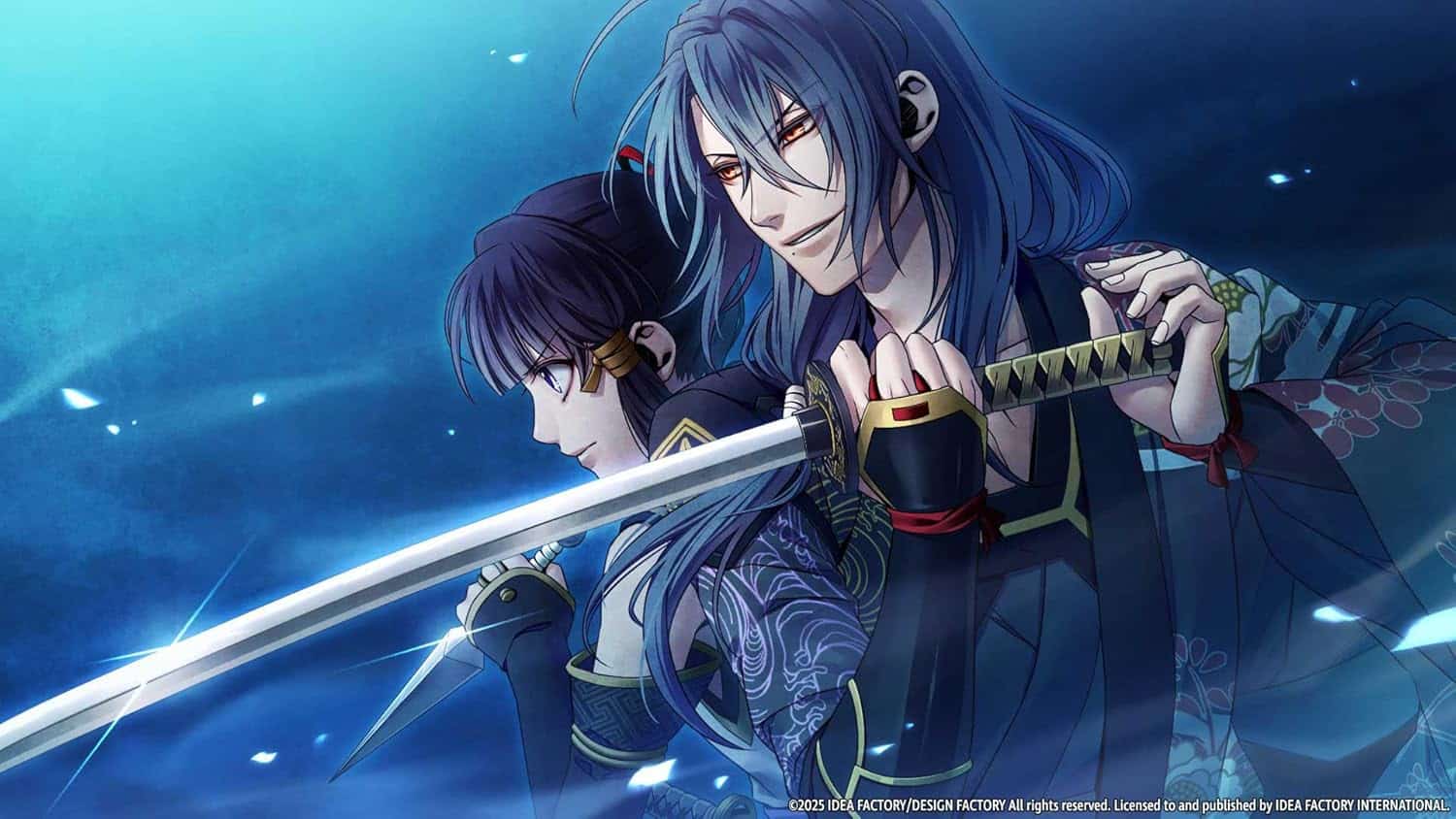 Homura wielding a katana from the game "Homura: The Crimson Warriors".