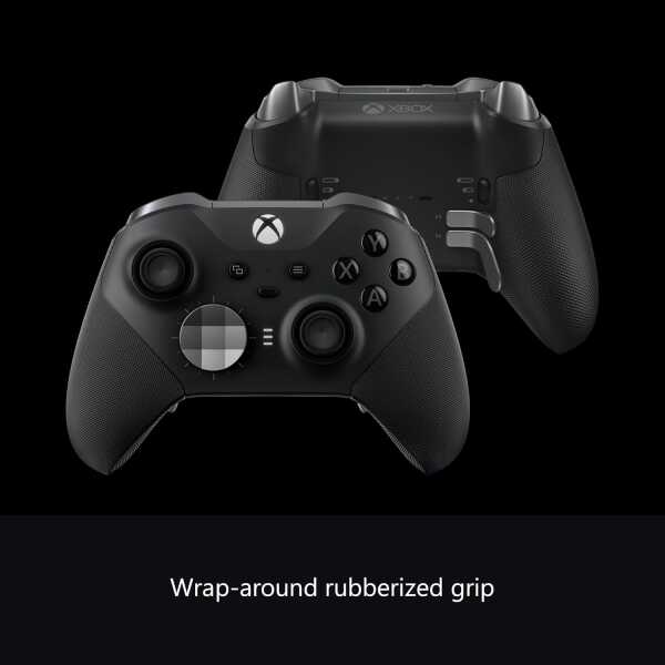Xbox Series X Elite Series 2 wireless controller with rubberized grip.