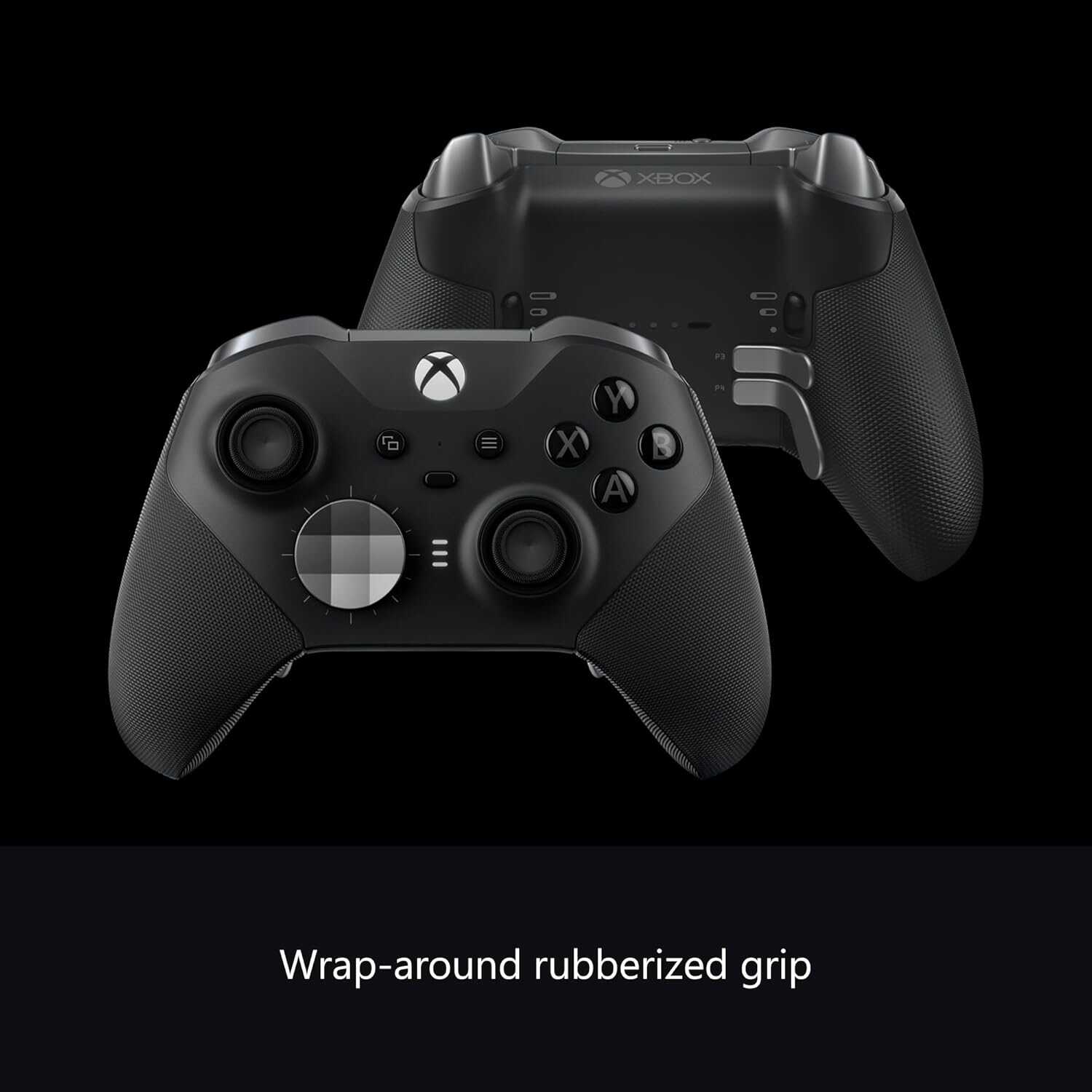 Xbox Series X Elite Series 2 wireless controller with rubberized grip.