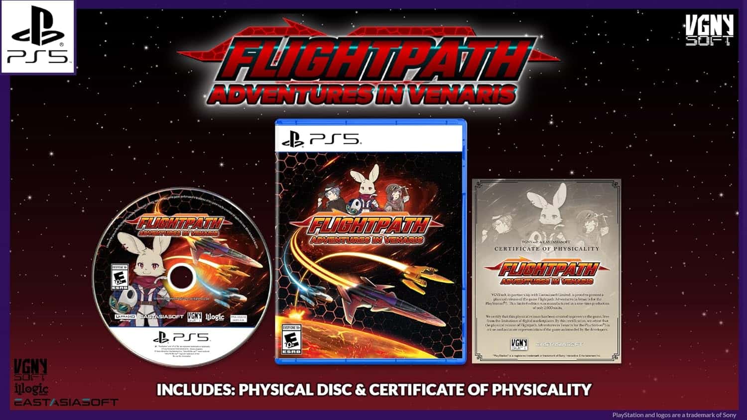 PS5 game Flight Path: Adventures in Venaris with physical disc and certificate.