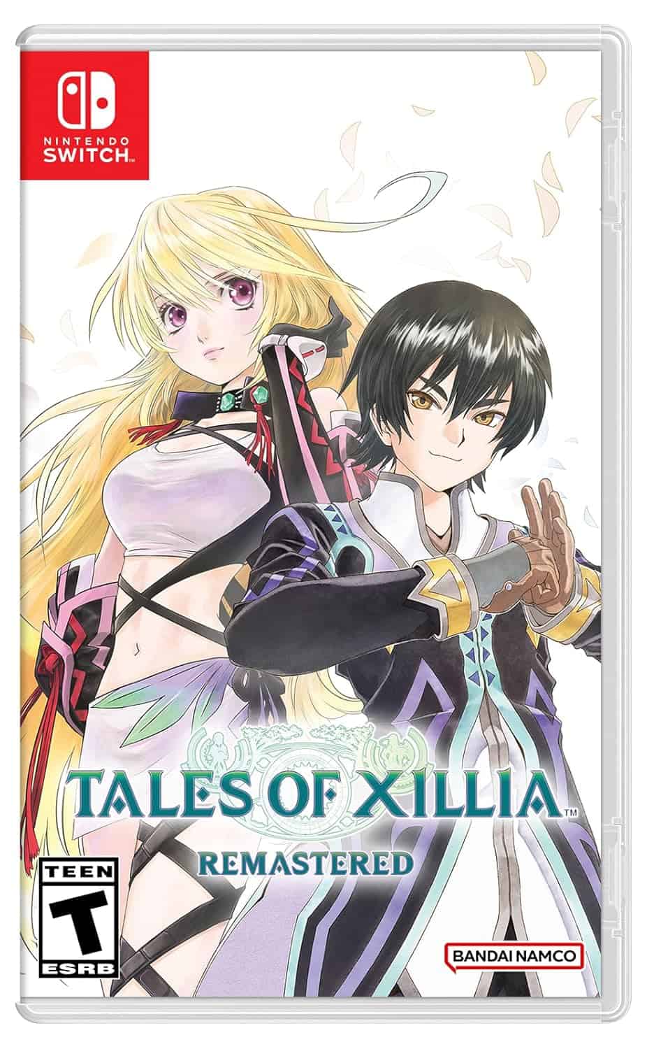 Remastered Tales of Xillia game cover for Nintendo Switch, featuring characters Jude and Milla.