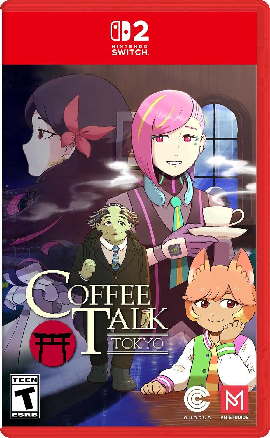 Nintendo Switch game cover for Coffee Talk Tokyo with anime characters.