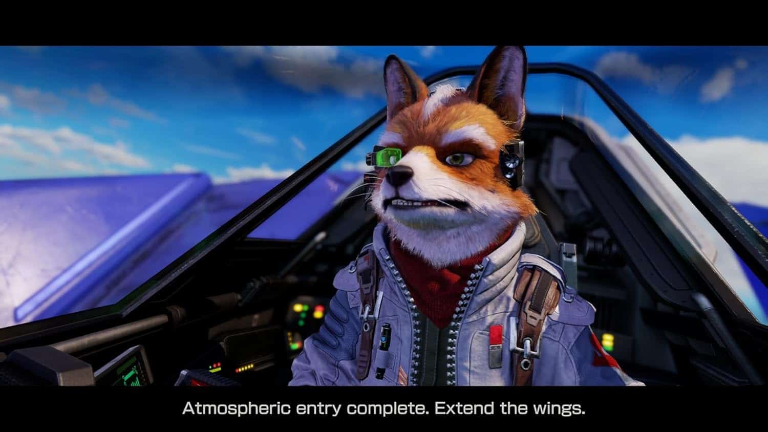 Futuristic pilot dog with advanced gear in fighter jet cockpit, ready for atmospheric entry. High-te.