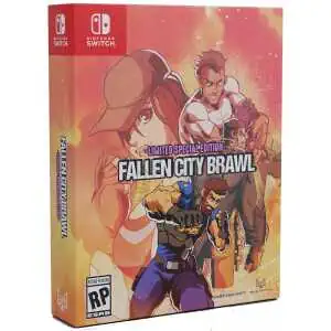 Fallen City Brawl limited edition game cover with characters in action scene.