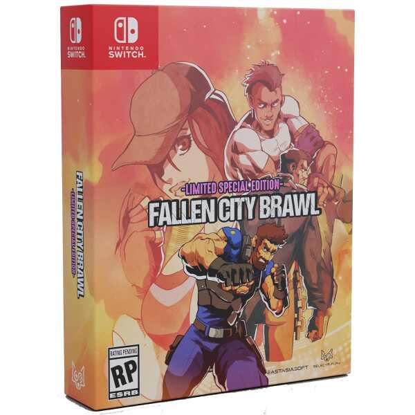 Fallen City Brawl limited edition game cover with characters in action scene.