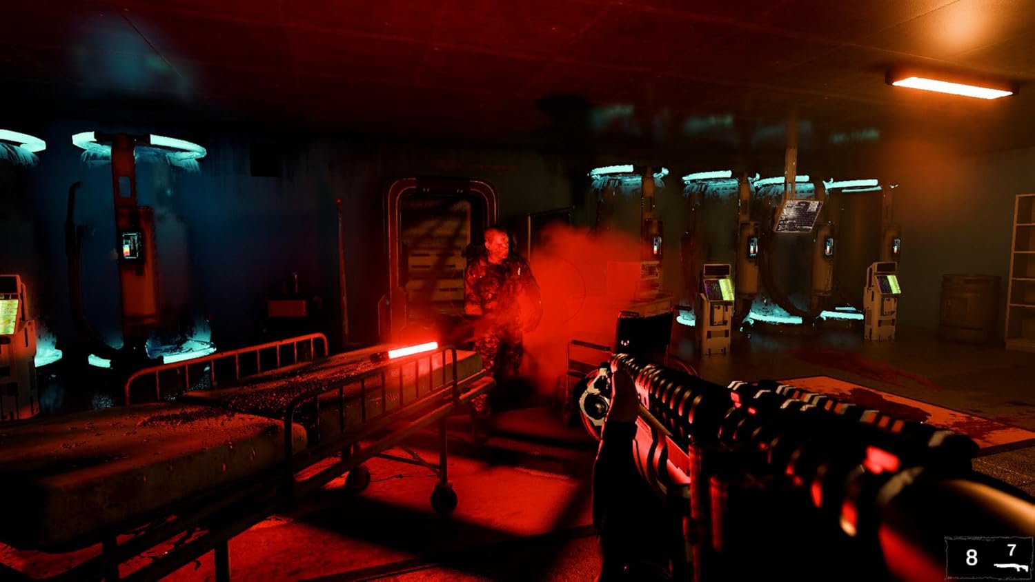 Indoor gaming arcade featuring laser tag and shooting games at Gameware.
