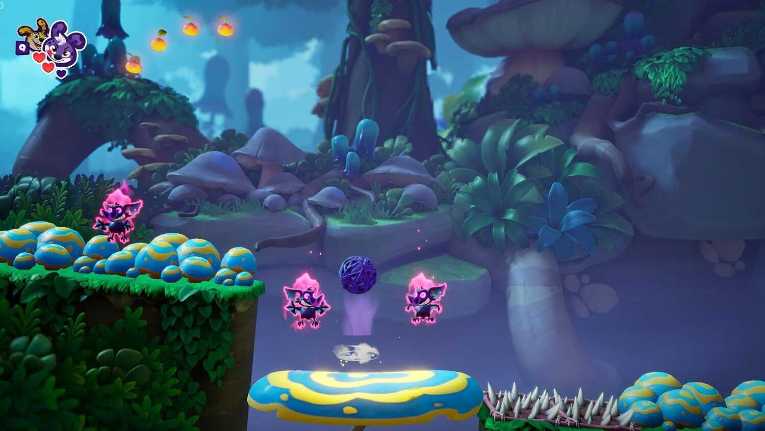 Vibrant jungle scene from Marsupilami 2: Salsa Palombia game.