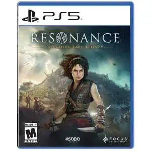 A Plague Tale Legacy PS5 game cover with protagonist and ancient landscape.