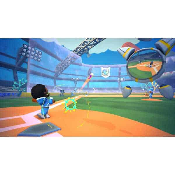 Kids playing baseball minigame in Instant Sports 2 on Gameware.