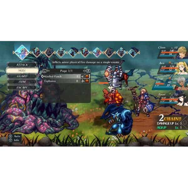 Epic RPG battle scene from WiZmans World Re;Try showcasing intense combat and vibrant pixel art.