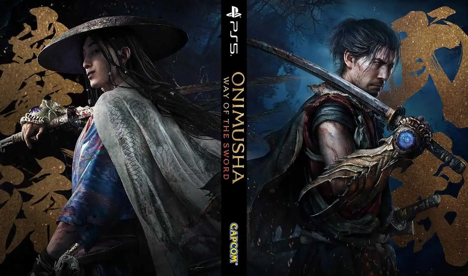 Gameware cover art for Onimusha: Way of the Sword featuring samurai and female warrior.