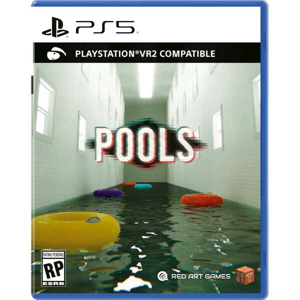 VR pool game for PS5 with realistic water and floating pool toys.