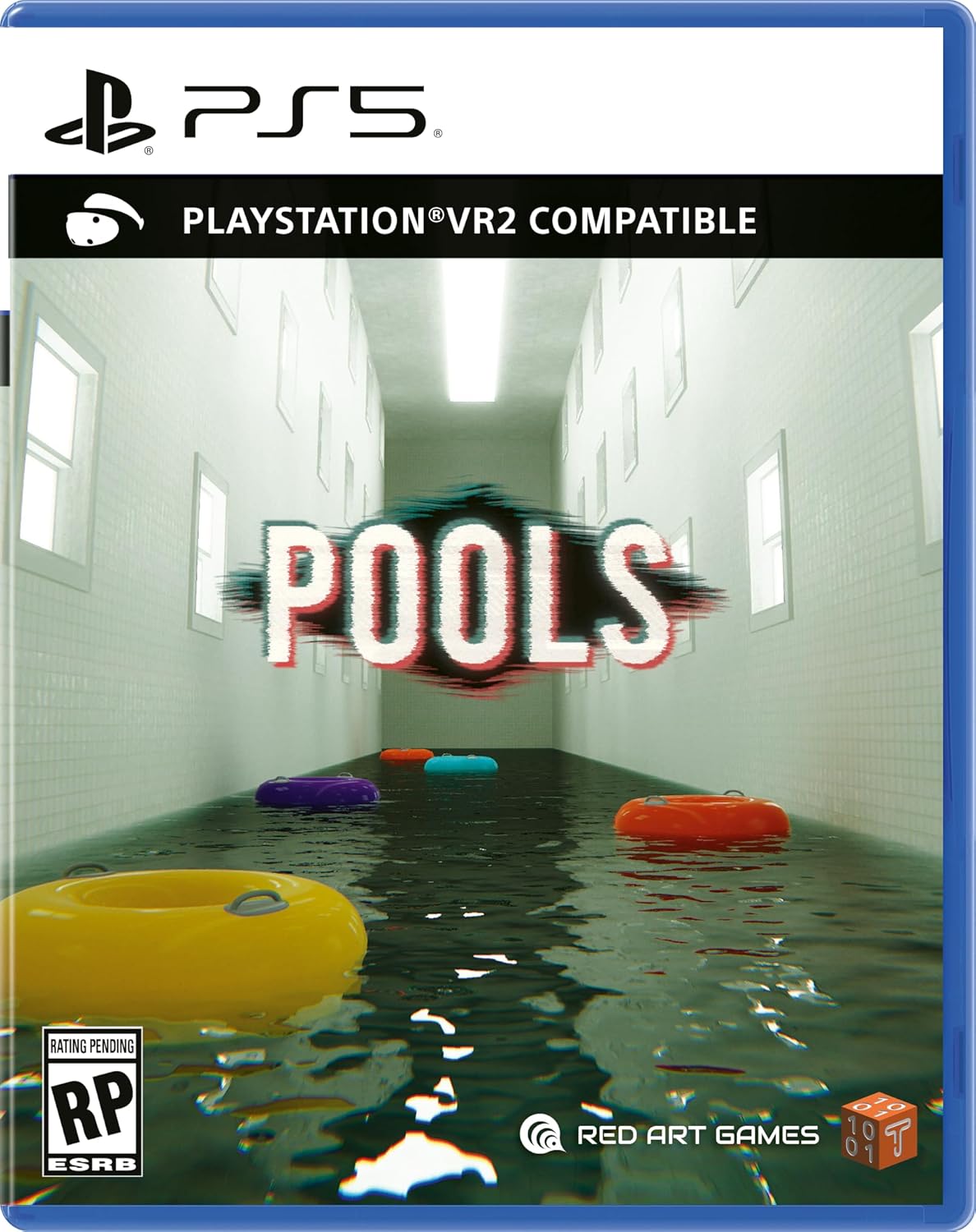 VR pool game for PS5 with realistic water and floating pool toys.