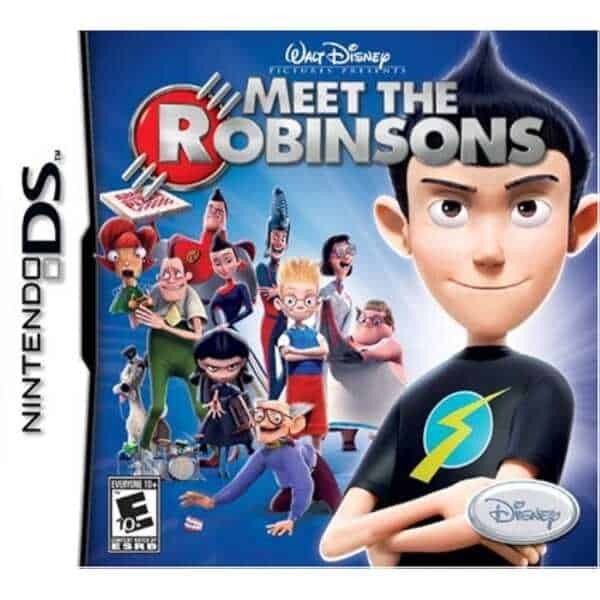 Meet the Robinsons Nintendo DS game cover featuring animated characters.