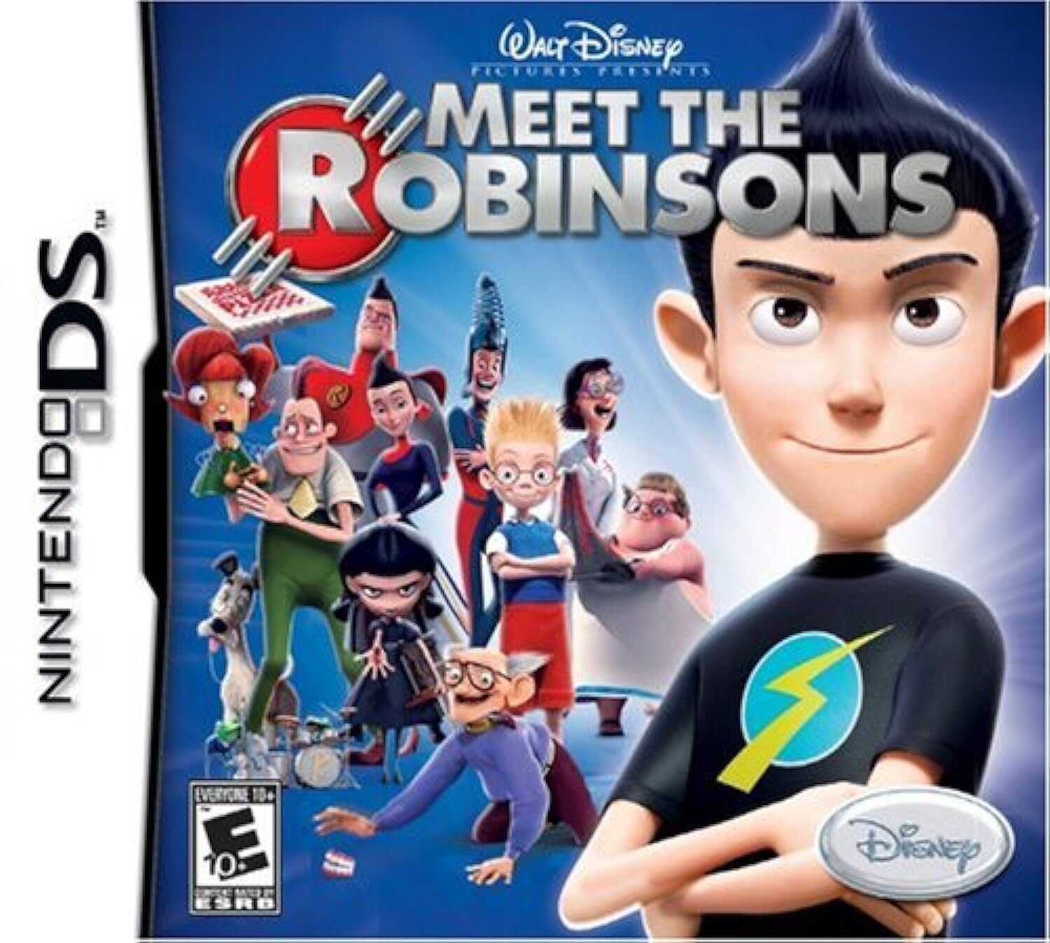 Meet the Robinsons Nintendo DS game cover featuring animated characters.