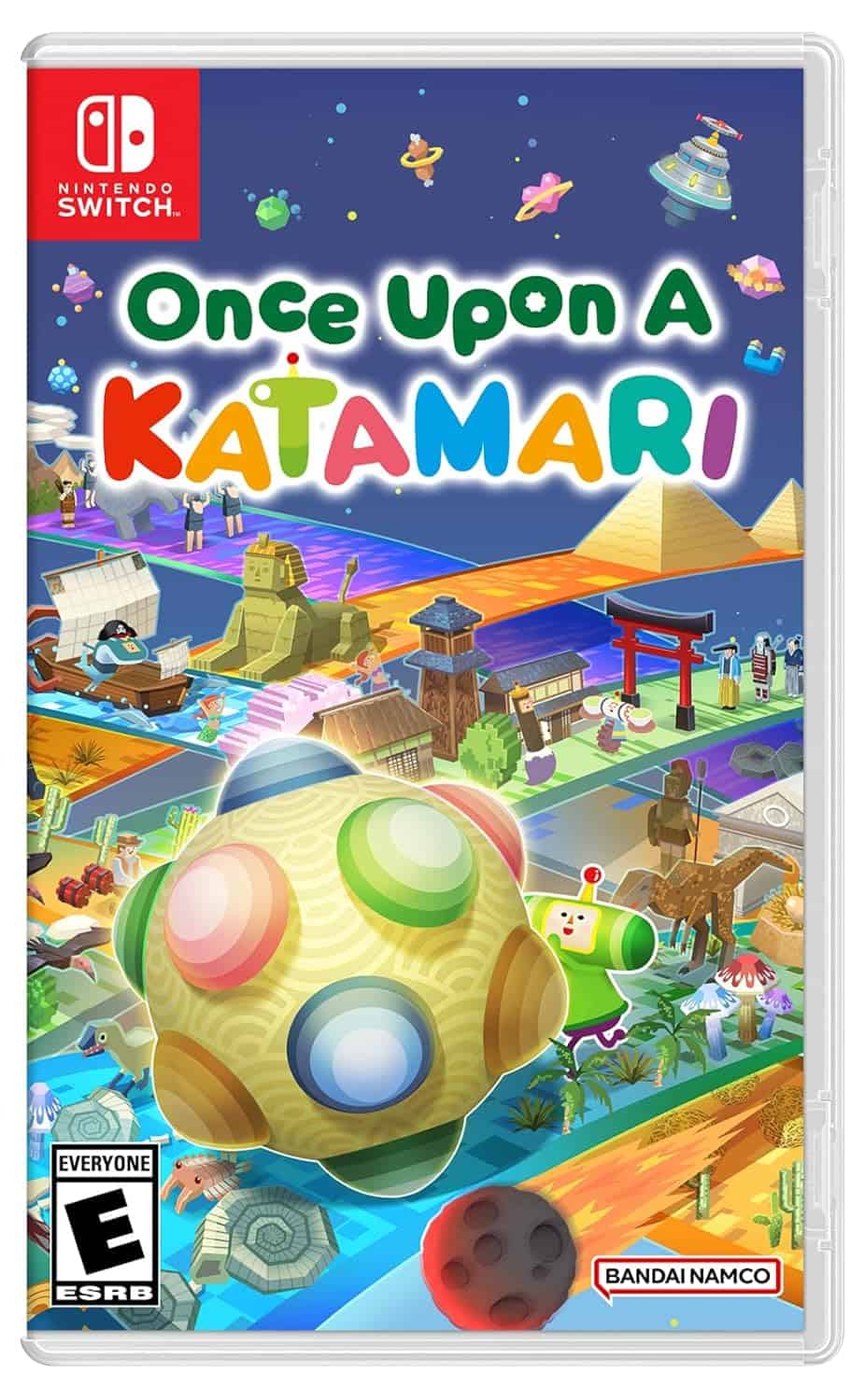 Colorful game cover for Once Upon A Katamari on Nintendo Switch.