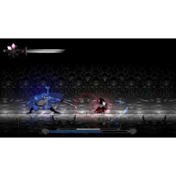 Epic battle scene from Gameware featuring Gurei and robotic enemies.