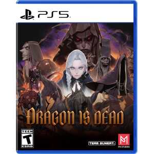 PlayStation 5 game "Dragon is Dead" featuring dark fantasy characters and horror elements.