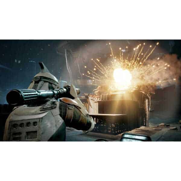 Intense battle scene from Star Wars: Zero Company with explosions and combat gear.