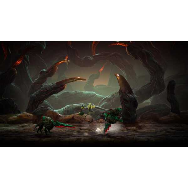 Dark, twisted forest scene from Grime II: Definitive Edition game.