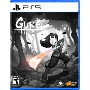 Gurei game cover for PS5 featuring a ninja with a glowing sword in a forest.
