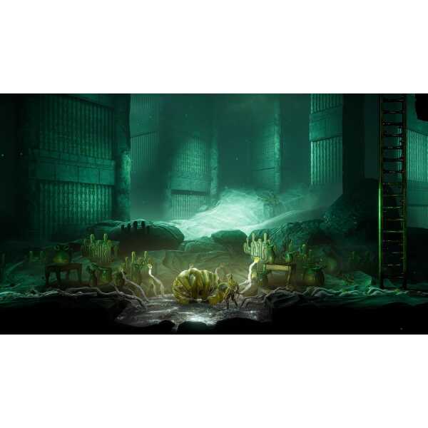 Dark, atmospheric scene from Grime II: Definitive Edition game by Gameware.