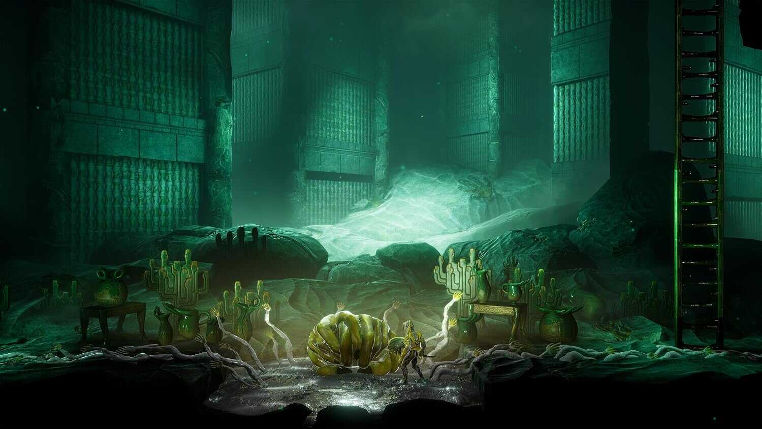 Dark, atmospheric scene from Grime II: Definitive Edition game by Gameware.