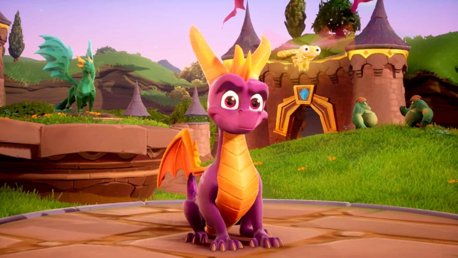 Dragon character from Spyro Reignited Trilogy game scene.