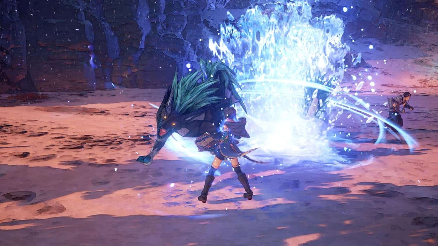 Action scene from Tales of Arise: Beyond the Dawn Edition game.