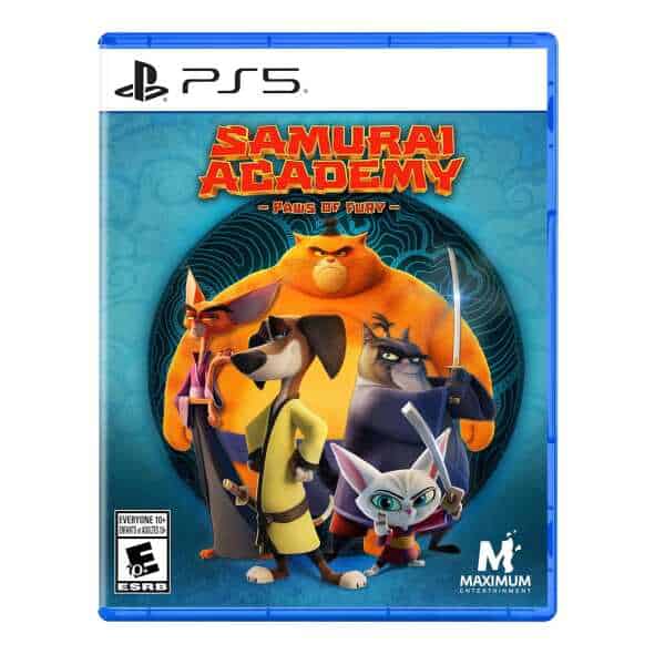 Paws of Fury game cover with animated animal characters.