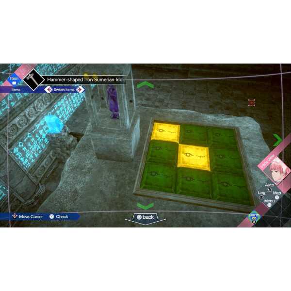 Hammer-shaped Iron Sumerian Idol from The Somnium Files game scene.