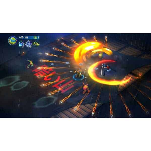 Intense multiplayer battle with characters using special powers and attacks in a dynamic gaming envi.